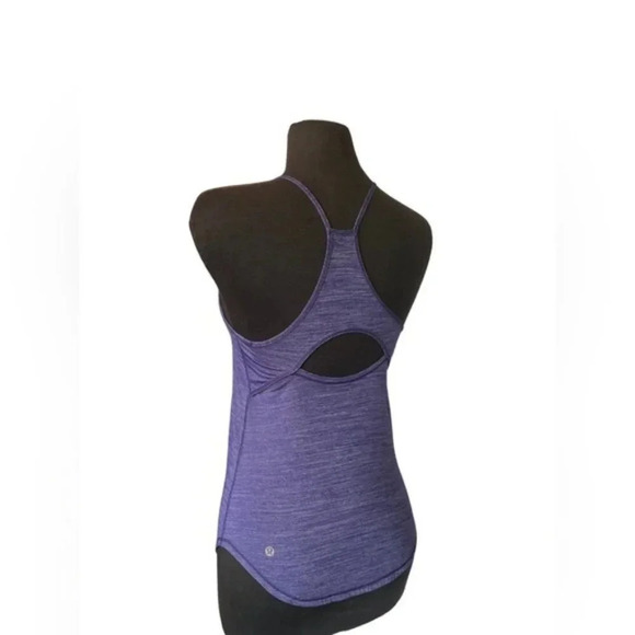 Lululemon Halter Tank Top open Back Athletic Lightweight Purple Size 2 - Picture 5 of 6